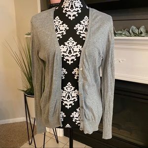 Old Navy Long Sleeve V-Neck Heather Grey Cardigan